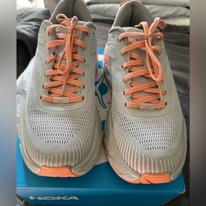 HOKA Bondi 7 Mist/Sharkskin Size 8